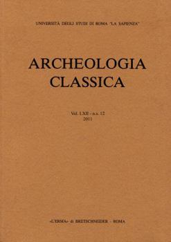 Paperback Archeologia Classica 2011 Vol62, NS 1 Book