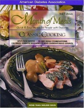 Spiral-bound Classic Cooking: Quick & Easy Menus for People with Diabetes Book