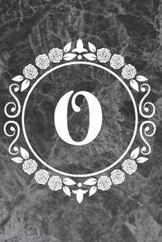 Paperback O: Sketchbook - Cute Personalized Floral Initial Monogram Drawing Book for Artists - Pretty Doodling Pad for Students for Book