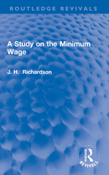 Paperback A Study on the Minimum Wage Book