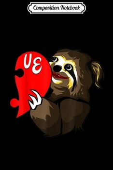Composition Notebook: Sloth Heart Valentines Day Love Cute Matching Couples  Journal/Notebook Blank Lined Ruled 6x9 100 Pages