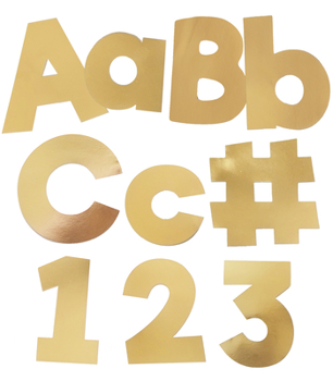 Office Product Sparkle and Shine Gold Foil Bulletin Board Letters Book