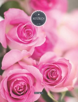 ZMUDACE Notizbuch Liniert: in DIN A4 Softcover - "ZL044 rosa Blumenstrau�" -156 leere linierte Seiten mit pers�nlichem Register + Seitenzahlen - Zeichenbuch, Skizzenbuch, Lineatur 4, Malbuch, Notizhef