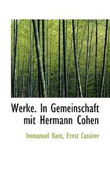 Paperback Werke. in Gemeinschaft Mit Hermann Cohen [German] Book