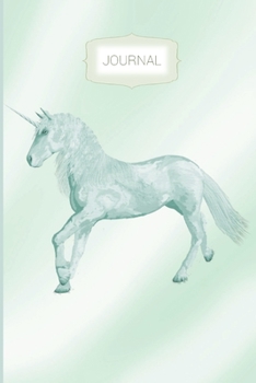 Paperback Journal: Unicorn Dot Grid Journal Gift Notebook, Dotted Grid Bullet Notebook, Elegant Unicorn 6x9 Notebook, 110 Pages, Journal Book
