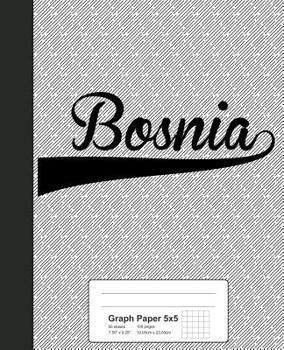 Paperback Graph Paper 5x5: BOSNIA Notebook Book