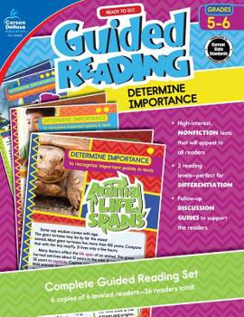 Paperback Ready to Go Guided Reading: Determine Importance, Grades 5 - 6 Book