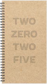 Spiral-bound Kraft Year 2025 3.5 X 6.5 Softcover Weekly Spiral Book