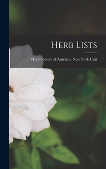 Hardcover Herb Lists Book