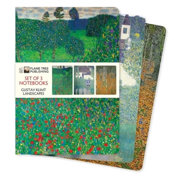 Misc. Gustav Klimt: Landscapes Set of 3 Standard Notebooks Book