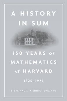 Hardcover History in Sum: 150 Years of Mathematics at Harvard (1825-1975) Book