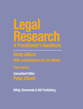 Hardcover Legal Research: A Practitioner's Handbook Book