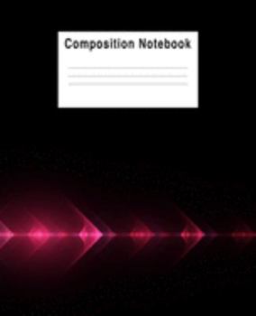 Paperback Composition Notebook: Pink Fractal Art Book