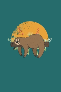 Paperback Sleeping Sloth: Cool Animated Cute Sloth Design For Sloth Lover Notebook Composition Book Novelty Gift (6"x9") Lined Notebook to write Book