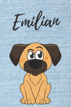 Personalisiertes Notizbuch - Hunde Emilian: DIN A5, 120 blanko Seiten (German Edition)
