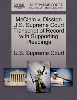 Paperback McClain V. Disston U.S. Supreme Court Transcript of Record with Supporting Pleadings Book