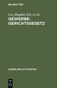 Hardcover Gewerbegerichtsgesetz [German] Book