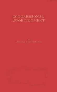 Hardcover Congressional Apportionment. Book