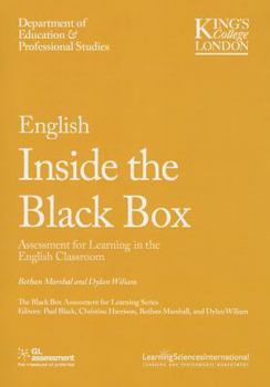 Paperback English Inside the Black Box: Assessment for Learning in the English Classroom Book