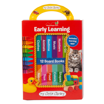 Hardcover My Little Library: Early Learning - First Words (12 Board Books) Book