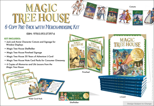 Hardcover Magic Tree House Memories and Life Lessons 6-Copy Prepack W/Merchandising Assets Fall 2022 Book