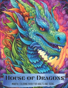 Paperback House of Dragons Mindful Coloring Book for Adults and Teens Book