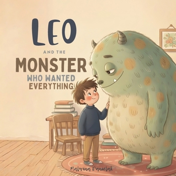 Paperback Leo and the Monster Who Wanted Everything: A Calming Bedtime Story for Overwhelmed Kids About Slowing Down Book