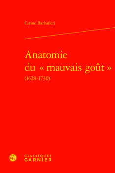Hardcover Anatomie Du Mauvais Gout [French] Book
