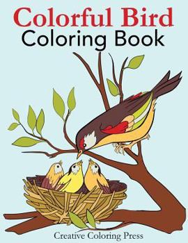 Paperback Colorful Bird Coloring Book