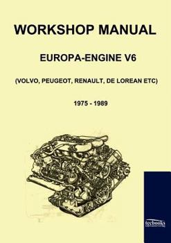 Paperback Workshop Manual Engine Volvo, Peugeot, Renault, De Lorean Book