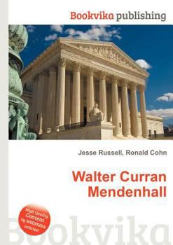 Paperback Walter Curran Mendenhall Book