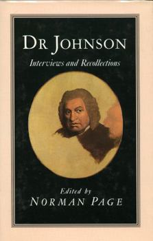 Hardcover Dr. Johnson: Interviews and Recollections Book