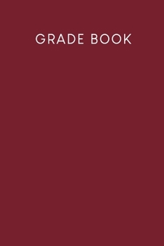 Paperback Grade Book: Grade booklet for pupils and students - Design: Red Book