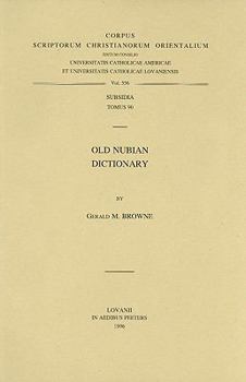 Paperback Old Nubian Dictionary Book