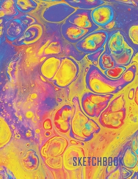 SKETCHBOOK: Colorful Elephant Art - Fun Activity Book for Drawing, Sketching, Crayon Coloring, Writing, Designing, Doodling & Painting, Blank Paper ... Girls, Teens, Adults | Unlined Notebook Large