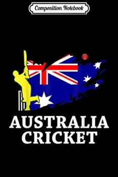 Composition Notebook: Cricket Australia Aussie Flag Union Jack Stars  Journal/Notebook Blank Lined Ruled 6x9 100 Pages
