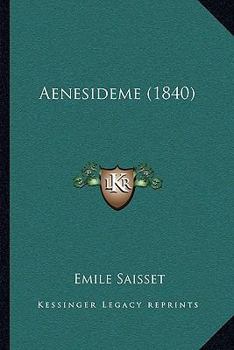 Paperback Aenesideme (1840) [French] Book