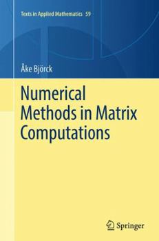 Paperback Numerical Methods in Matrix Computations Book