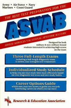 Paperback The Best Test Preparation for the Asvab, Armed Services Vocational Aptitude Battery Book