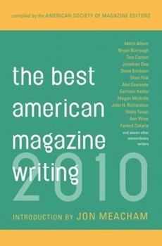 Paperback The Best American Magazine Writing 2010 Book