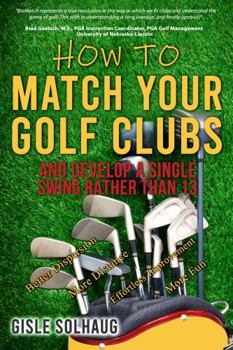 Paperback How to Match Your Golf Clubs: And Develop a Single Swing Rather Than 13 Book