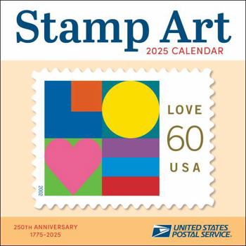 Calendar United States Postal Service Stamp Art 2025 Wall Calendar Book