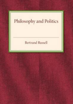 Paperback Philosophy and Politics Book