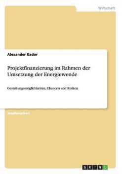 Paperback Projektfinanzierung im Rahmen der Umsetzung der Energiewende: Gestaltungsmöglichkeiten, Chancen und Risiken [German] Book