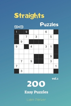 Paperback Straights Puzzles - 200 Easy Puzzles 9x9 vol.1 Book