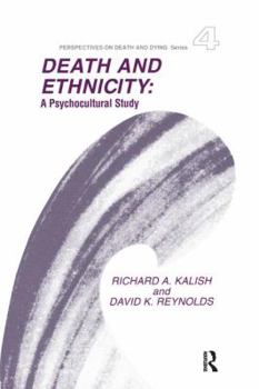 Hardcover Death and Ethnicity: A Psychocultural Study Book