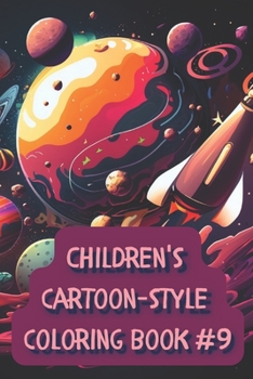 Paperback Children's cartoon-style coloring book #9 Book