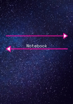 Paperback Notebook: Galaxy (Pink) Book