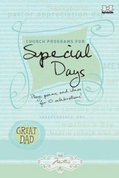 Paperback Church Programs for Special Days: Plays, Poems, and Ideas for 10 Celebrations! (Holiday Program Books) Book