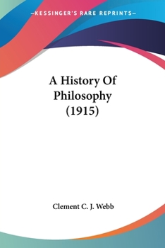 Paperback A History Of Philosophy (1915) Book